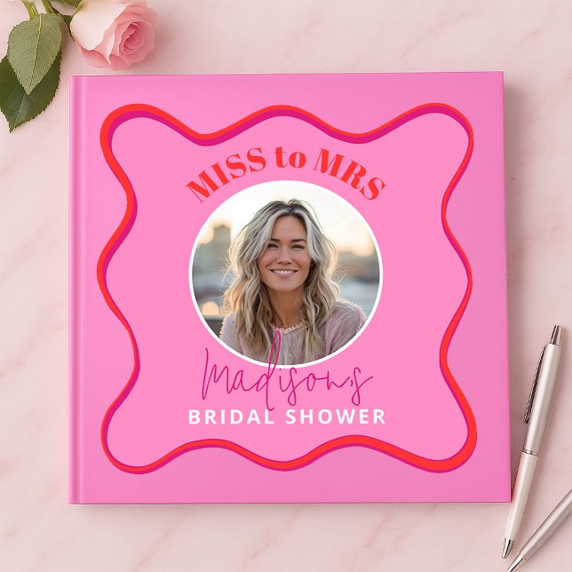 Livre d'or de fête prénuptiale Rose Clair Miss to  (Créateur téléchargé)