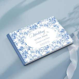 Livre d'or de fleurs de roses Navy Timeless Toile
