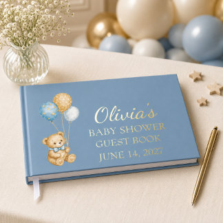 Livre d'or de la baby shower ourson