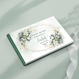 Livre d'or de la douche de mariée en poussière de