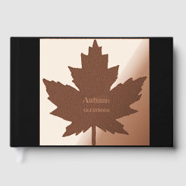 Livre d'or de la feuille d'érable d'automne