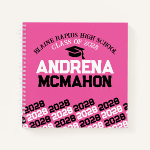 Livre d'or de la Graduation Pink & Black Pawprint