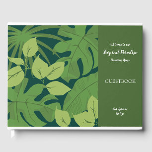 Livre d'or de la maison tropicale personnalisable