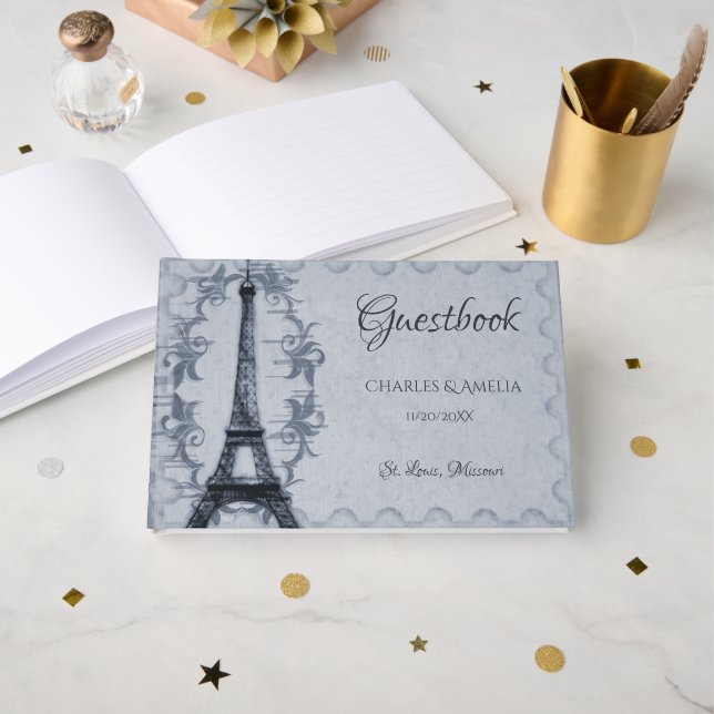 Livre d'or de la Tour Eiffel (Recto ouvert)