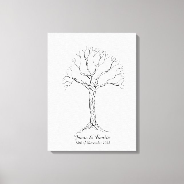 Livre d'or de l'arbre d'empreintes digitales maria (Recto)