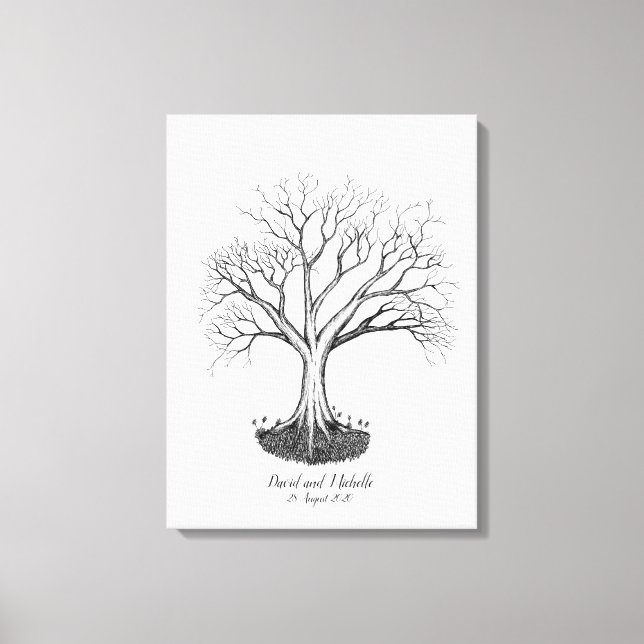 Livre d'or de l'arbre d'empreintes digitales maria (Recto)