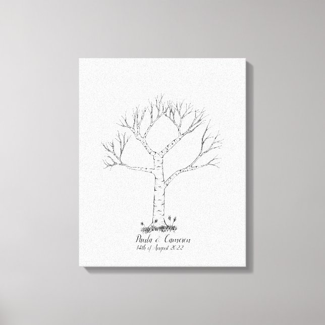 Livre d'or de l'arbre d'empreintes digitales maria (Recto)