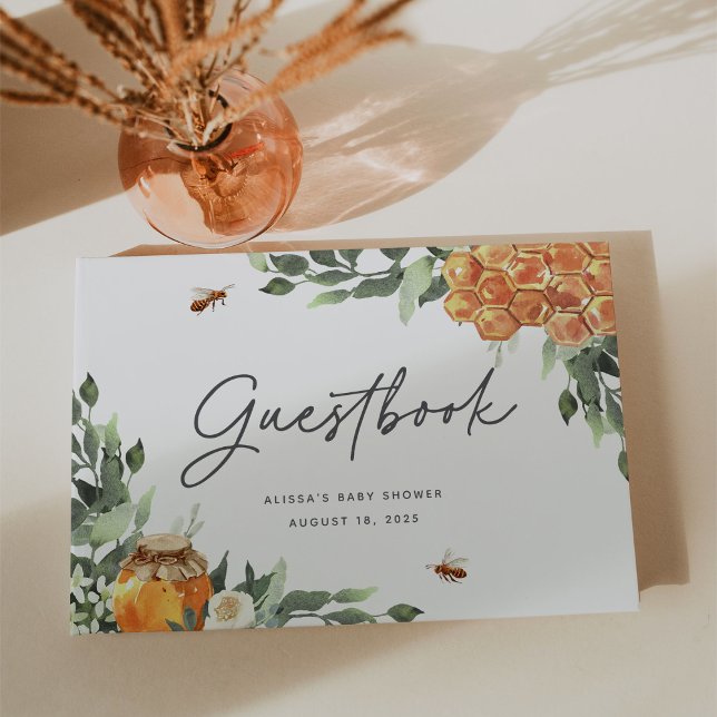 Livre d'or de l'événement de l'abeille de fleur d' (Créateur téléchargé)