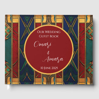 Livre d'or de mariage afrocentrique personnalisé