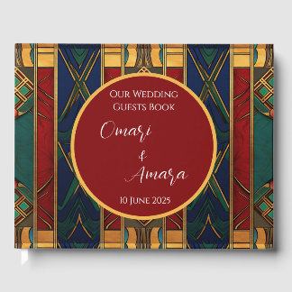 Livre d'or de mariage afrocentrique personnalisé