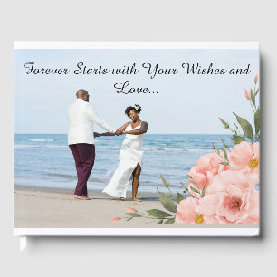 Livre d'or de mariage avec photo personnalisée
