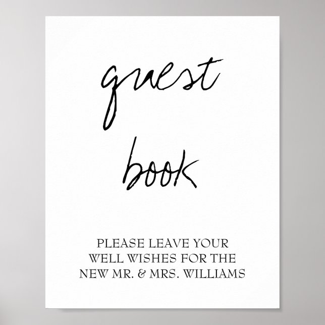 Livre d'or de mariage calligraphié par Brittany Bl (Devant)