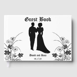 Livre d'or de mariage en feuille d'aluminium