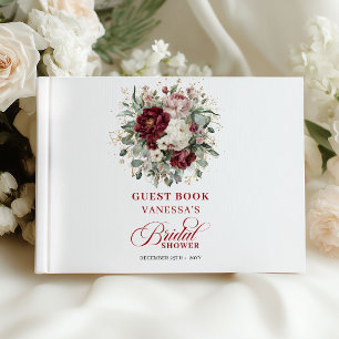 Livre d'or de mariage floral de luxe en Bourgogne