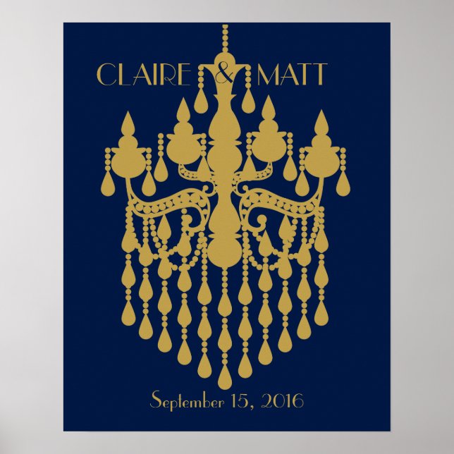 Livre d'or de mariage Great Gatsby Art Déco (Devant)