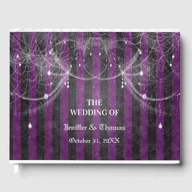 Livre d'or de mariage Halloween gothique (Recto)