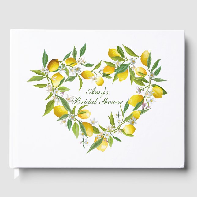 Livre d'or de mariage Lemon Main Squeeze (Recto)