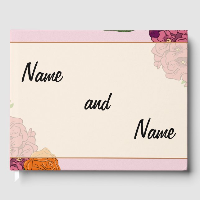 livre d'or de mariage personnalisable (Recto)