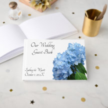 Livre d'or de mariage personnalisé à motif floral