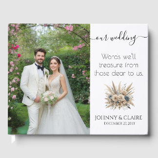 Livre d'or de mariage photo minimaliste élégant mo