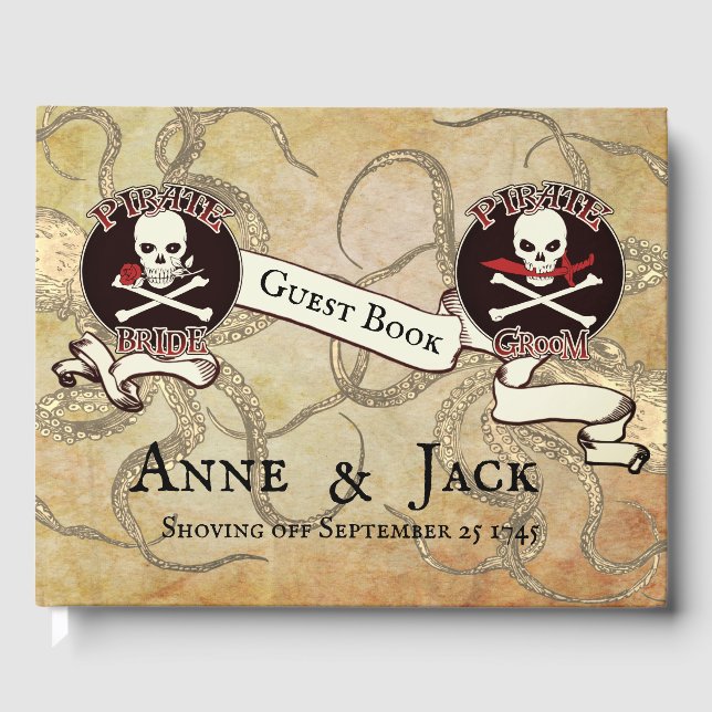 Livre d'or de mariage pirate (Recto)