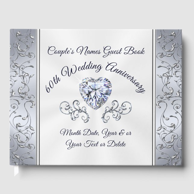 Livre d'or de mariage pour anniversaire de mariage (Recto)