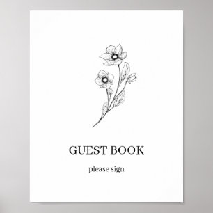 Livre d'or de mariage Sophia Simple Minimaliste