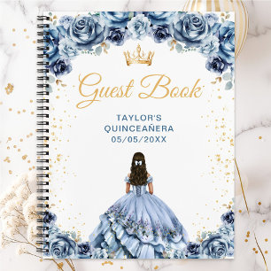 Livre d'or de Quinceañera de la Princesse Bleu Pou