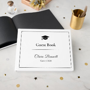 Livre d'or de remise de diplômes 2026 noir et blan