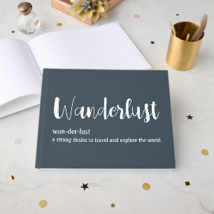 Livre D'or Définition de wanderlust blanc gris bleu couleur