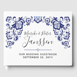 Livre D'or Delfts Blauw Delft Blue Dutch Mariage Keepsakft