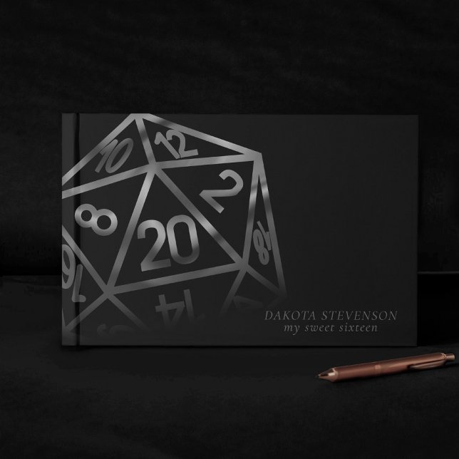 Livre D'or Dés RPG | Imaginaire Retro Tabletop PnP Gamer pers (Créateur téléchargé)