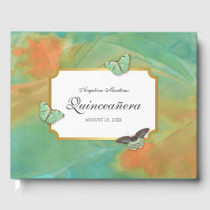 Livre D'or Désert Sud-Ouest Colonnes Papillons Quinceanera