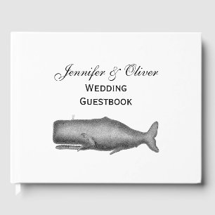 Livre D'or Dessin de baleine d'époque du 19ème siècle