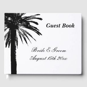 Livre D'or Destination plage tropicale mariage chic palmier