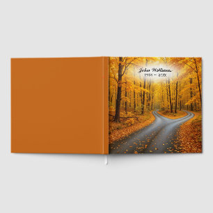 Livre D'or Deux routes dans un bois d'automne