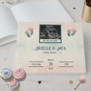 Livre D'or "Devinez qui" Genre Révéler Baby shower Ultrasound