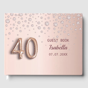 Livre D'or Diamants d'or rose 40e anniversaire