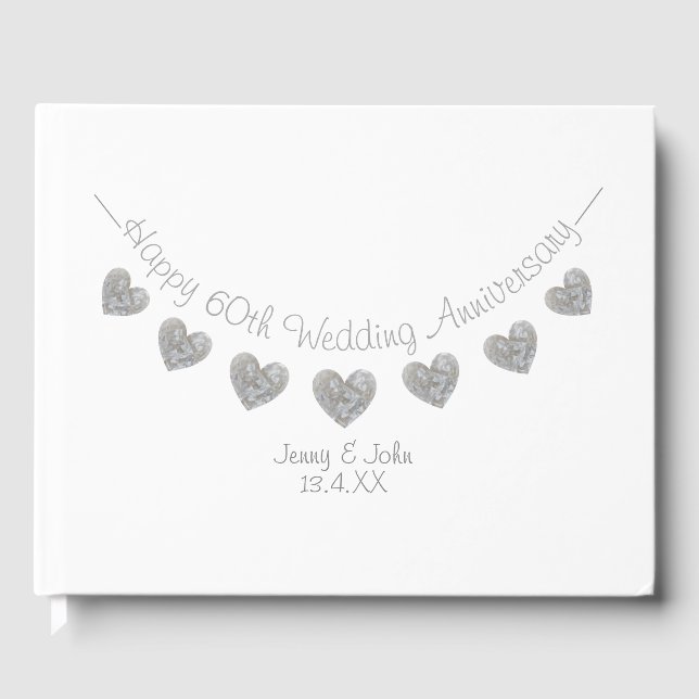 Livre D'or Diamond 60e anniversaire de mariage bunting (Recto)