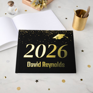 Livre D'or Diplômé 2026 Or et Noir