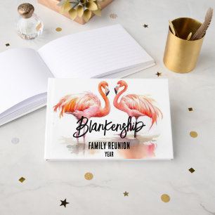 Livre D'or Double Flamant rose Famille Réunion