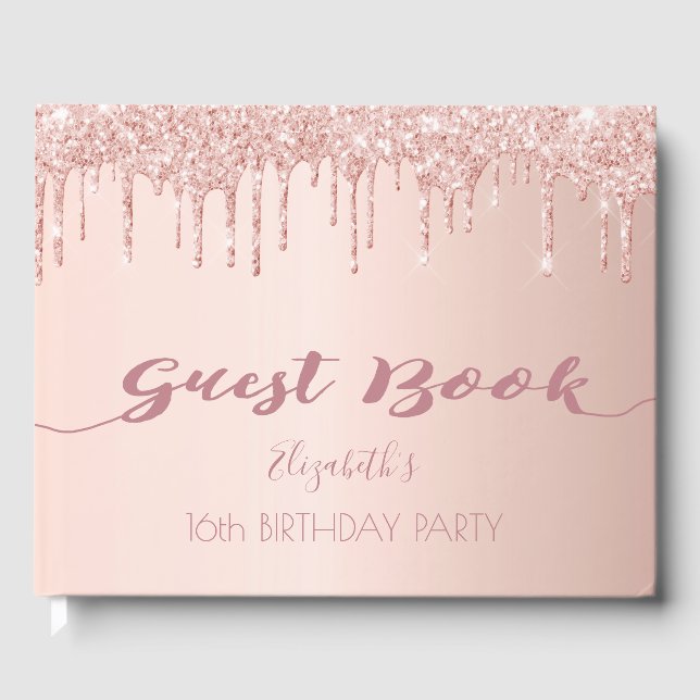 Livre D'or Doux 16 gouttes d'or rose rose (Recto)