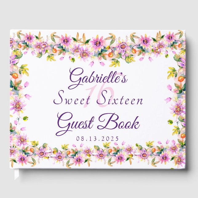 Livre D'or Doux 16 Seize Floral Rose (Recto)