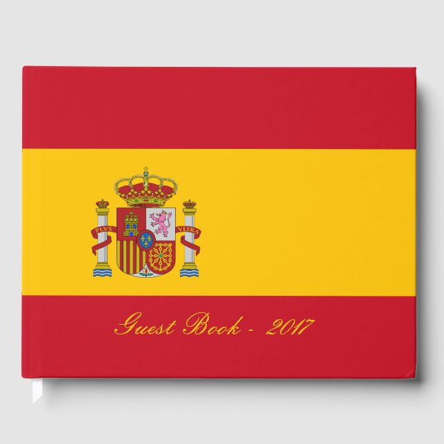 Livre D'or Drapeau Espagne - Bandera de Espana (Recto)