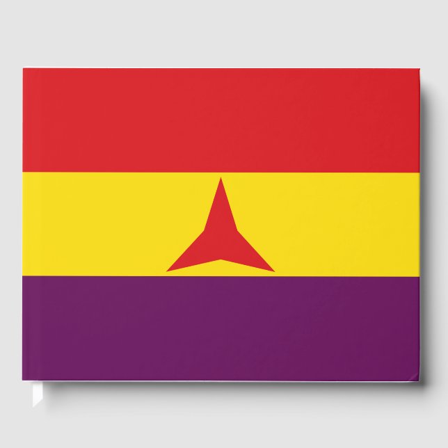 Livre D'or Drapeau international des brigades (Guerre civile  (Recto)