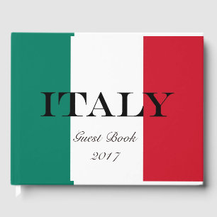 Livre D'or Drapeau italien Italia Il Tricolore