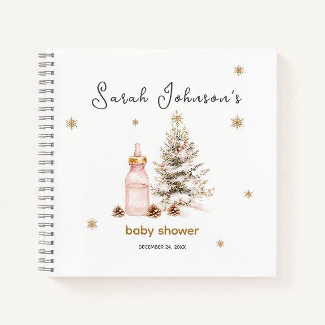 Livre d'or du Baby shower d'hiver (Devant)