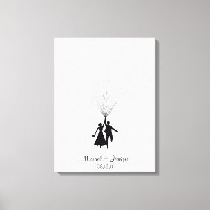 Livre d'or du mariage Fingerprint Balloon