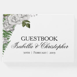 Livre d'or du Mariage White Roses and Ferns