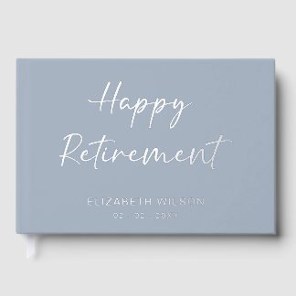 Livre D'or Dusty Blue Retirement Party